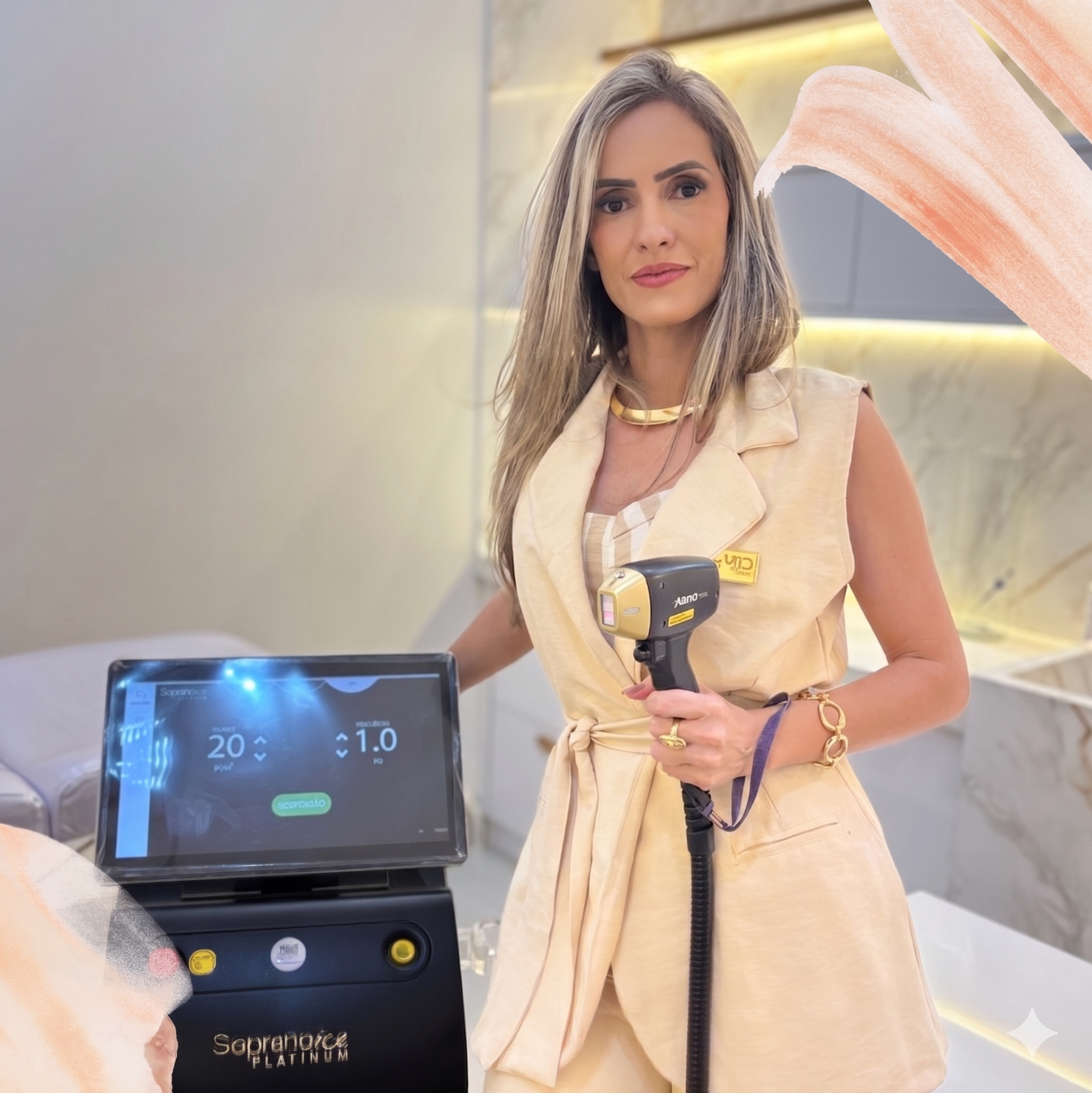 Equipamento de laser profissional LaserClin